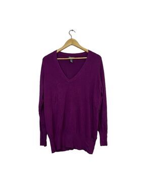 Kenneth Cole Reaction Men's V Neck Purple Sweater Size XXL